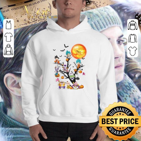 Awesome Dragon Ball Super Son Goku and friends on the tree halloween shirt 3