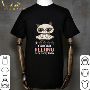 Grumpy cat 1 star i am not feeling very worky today shirt 4