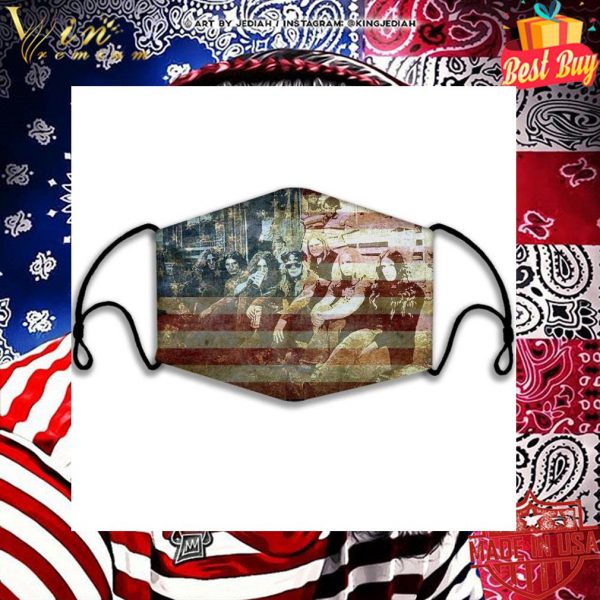 Lynyrd Skynyrd Member American Flag Face Mask 2