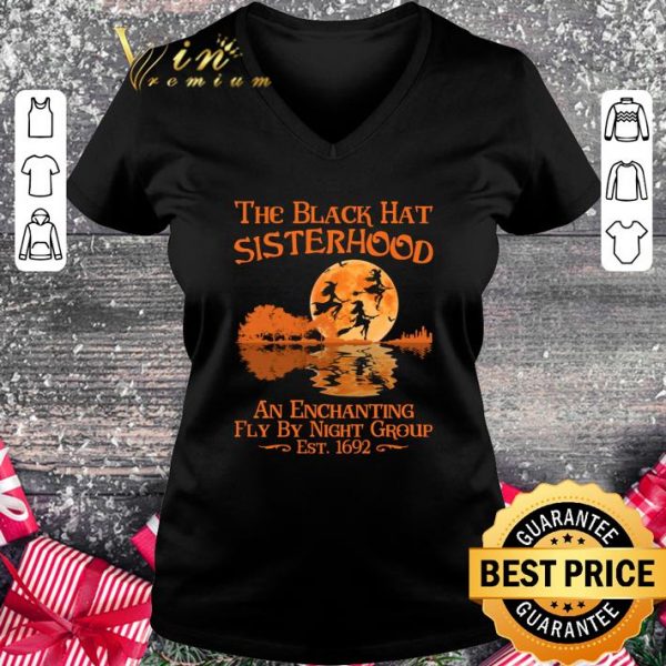 Original Witch The Black Hat Sisterhood An Enchanting Fly By Night Group shirt 2