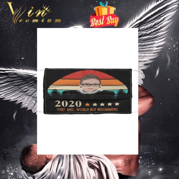 Ruth Bader Ginsburg 2020 very bad would not recommend vintage face mask 1