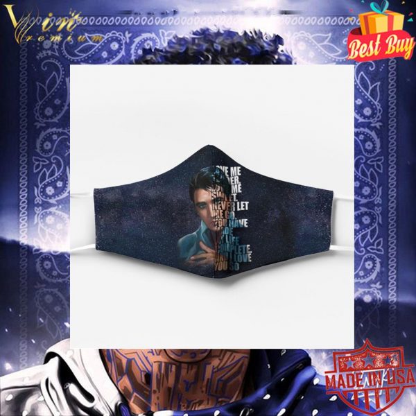 Elvis Presley love me tender love me sweet never let me go face mask 3