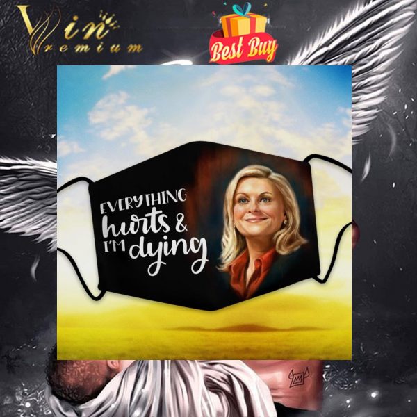 Leslie Knope everything hurts & i'm dying face mask 1