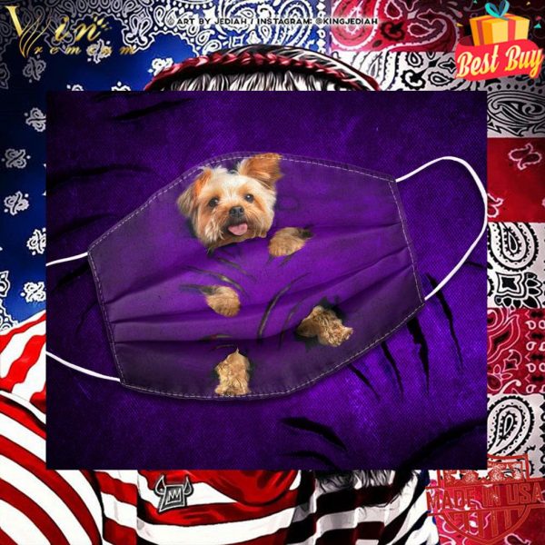 Yorkshire Terrier Scratches Of Claws face mask 2