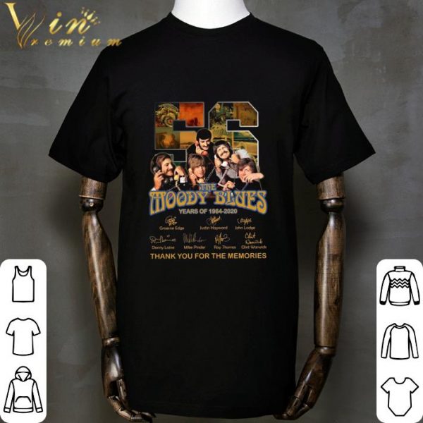The Moody Blues years of 1964-2020 signed thank you for the memories shirt 2