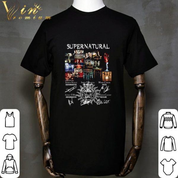 Supernatural all season signatures shirt 2