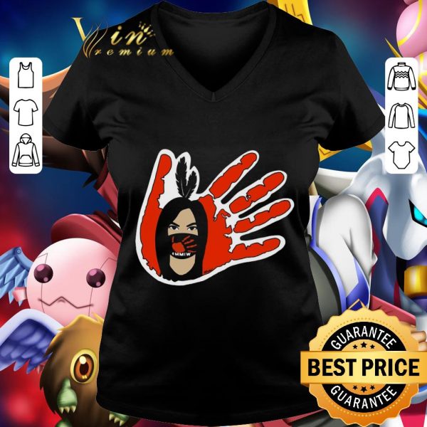 Native American Native girl mask MMIW shirt 2