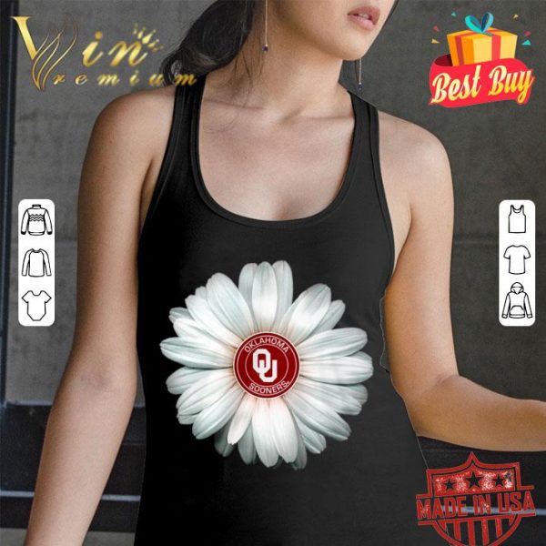 Logo Oklahoma Sooners Daisy Flower shirt 3