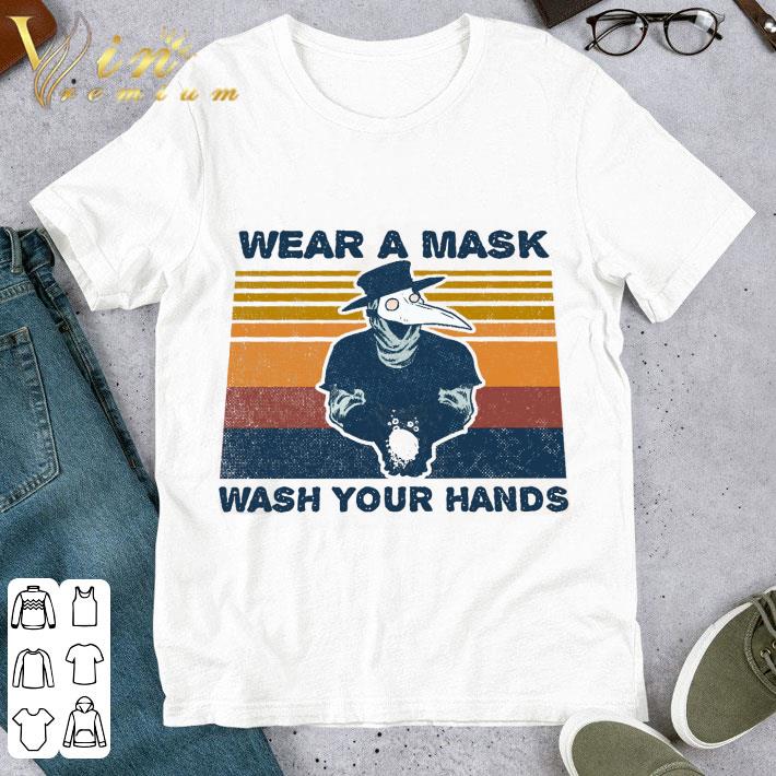 Plague Doctor Wear A Mask Wash Your Hands Vintage shirt 1