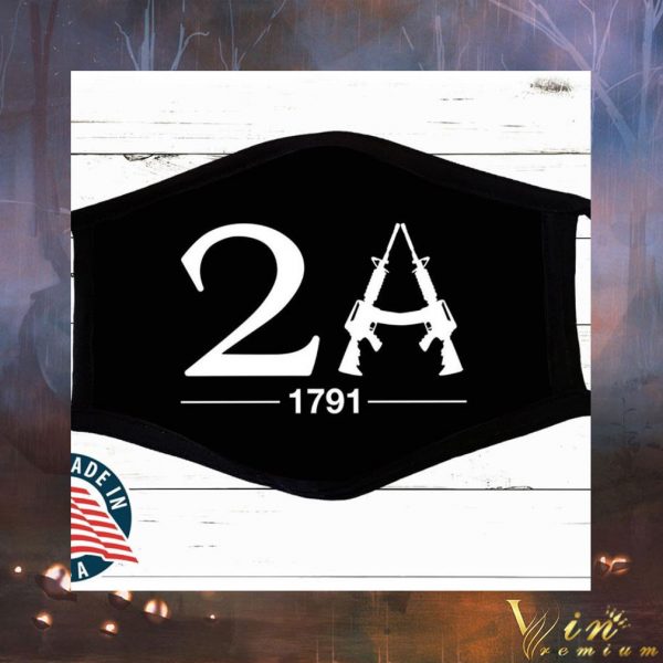 Second Amendment 2A 1791 face mask 2
