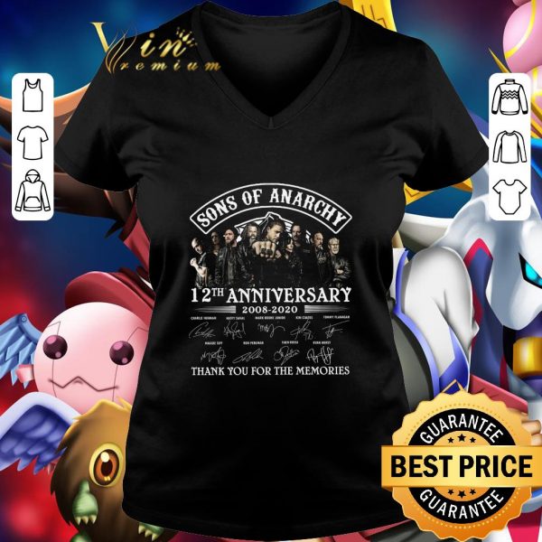 Sons Of Anarchy TV Show 12th Anniversary 2008-2020 signatures shirt 2