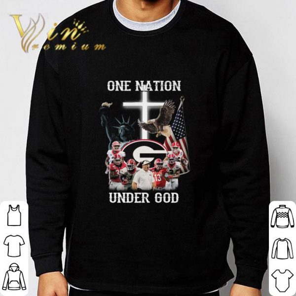 Eagle Statue Of Liberty One Nation Georgia Bulldogs Under God shirt 3