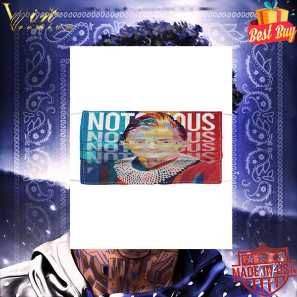 Notorious RBG Ruth Bader Ginsburg colors face mask 3