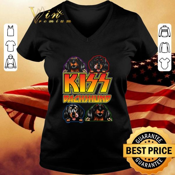 Premium Kiss Dachshund shirt 3