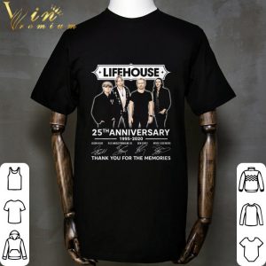 Lifehouse Band 25th anniversary 1995-2020 signatures shirt 4