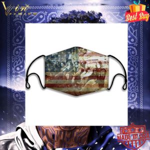 Lynyrd Skynyrd Member American Flag Face Mask 5