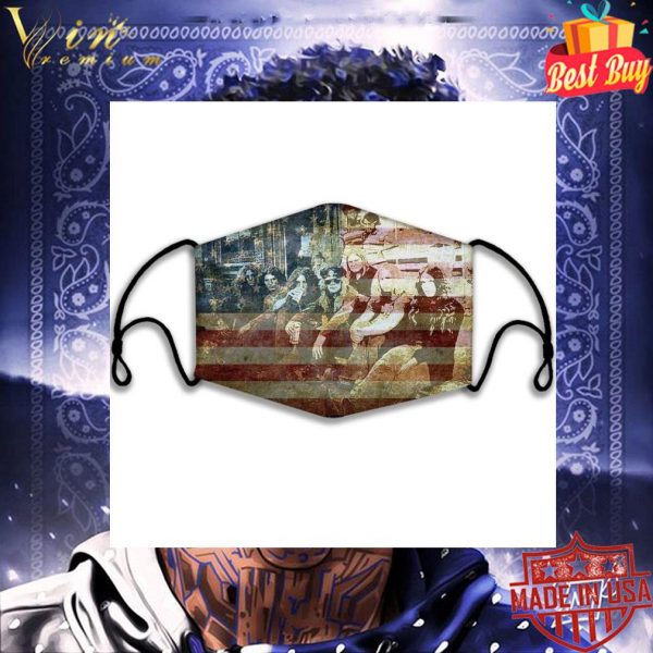 Lynyrd Skynyrd Member American Flag Face Mask 3