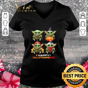 Original Baby Yoda Happy Hallothanksmas Star Wars shirt 4