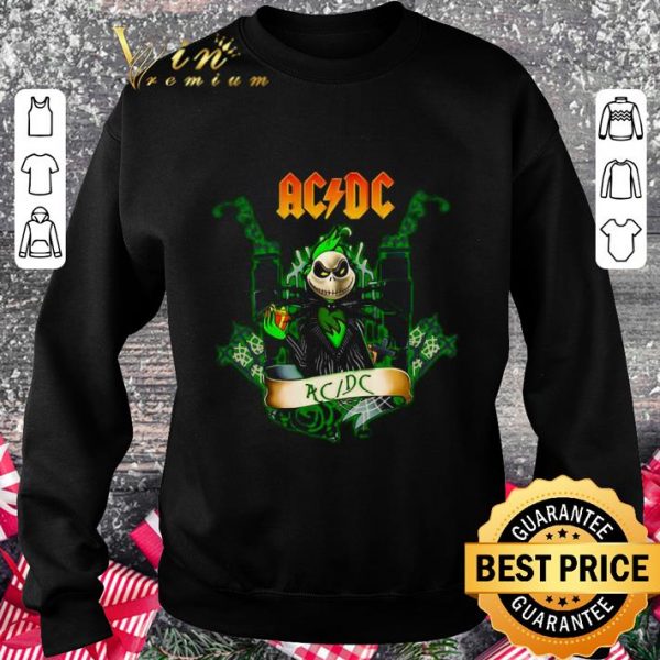 Original Jack Skellington mashup ACDC band shirt 3