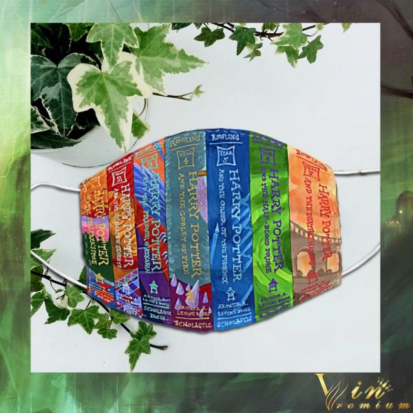Harry Potter 7 book series face mask 3