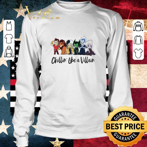 Pretty Chillin like a Villain Disney characters shirt 3