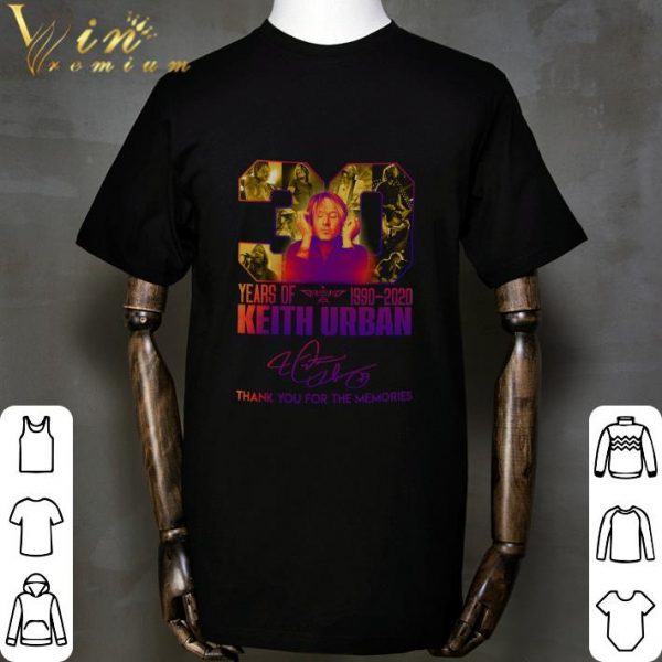 30 years of 1990-2020 Keith Urban signature shirt 2