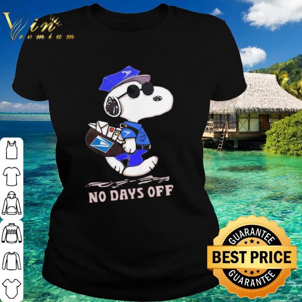 Pretty Snoopy United States Postal Service no days off shirt 2