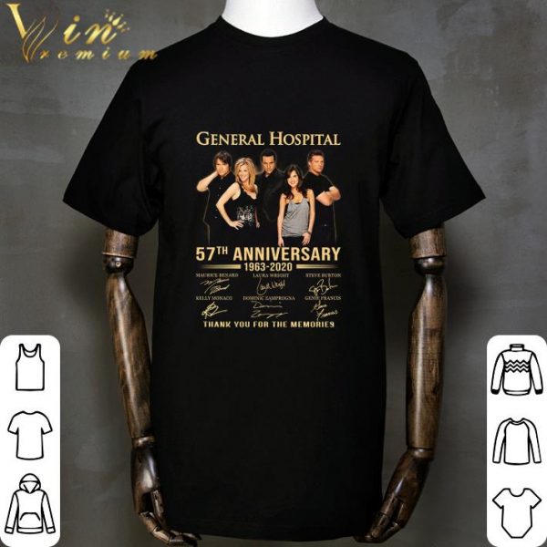 General Hospital 57th anniversary 1963-2020 signatures shirt 2