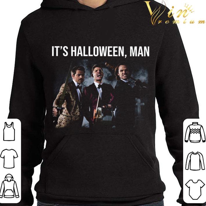 Dean Winchester Sam Winchester Castiel It’s Halloween Man shirt 7 Dean Winchester Sam Winchester Castiel It’s Halloween Man shirt