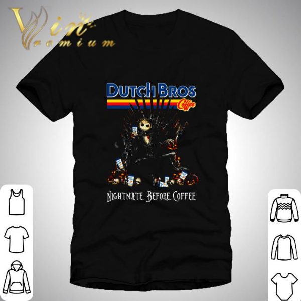 Dutch Bros Coffee Jack Skellington Nightmare before coffee shirt 1