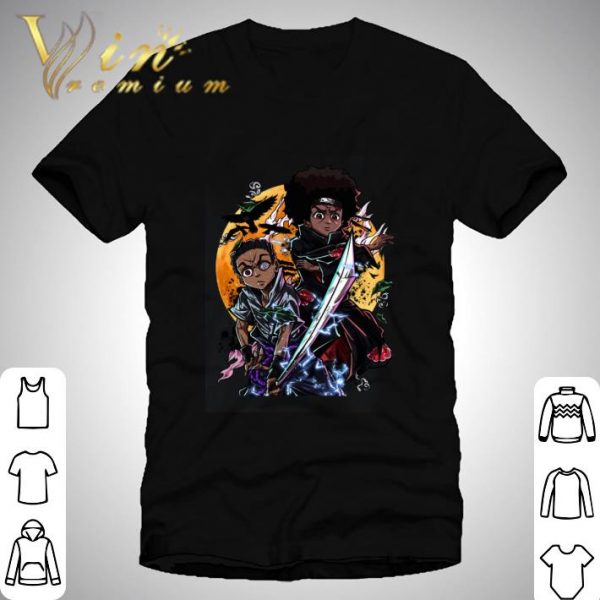 The Boondocks mashup anime Uchiha Itachi Zoro shirt 1