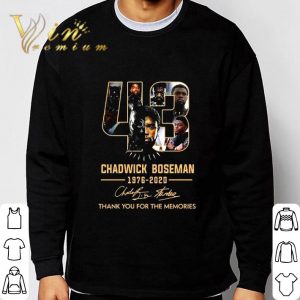 43 Chadwick Boseman 1976-2020 thank you for the memories shirt 5