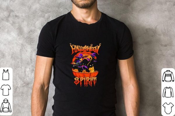 Pretty Black Cats Witch Halloween Spirit shirt 2