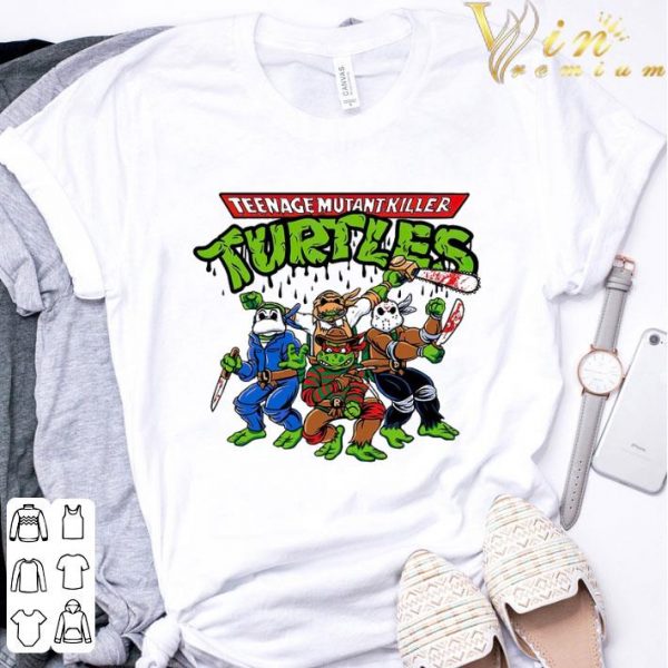 Teenage Mutant Killer Turtles mashup horror movie characters shirt 3