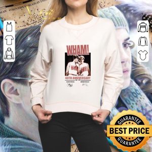 Best Wham Band 40th anniversary 1981-2021 signatures shirt 4