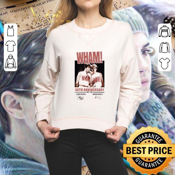 Best Wham Band 40th anniversary 1981-2021 signatures shirt 2