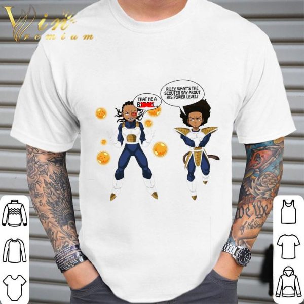 Boondocks Vegeta Riley what's the scouter say about his power level shirt 2