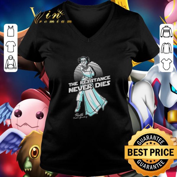 Funny The resistance never dies RIP Ruth Bader Ginsburg RBG 1963-2020 shirt 2