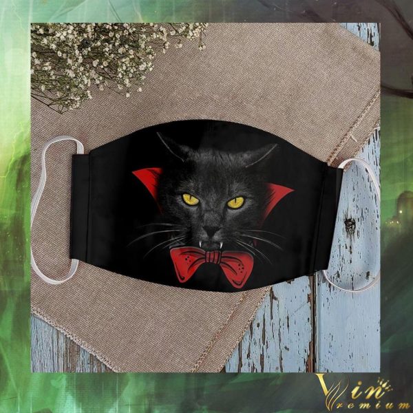 Halloween Meowcula Cat face mask 3