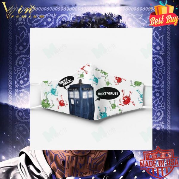 TARDIS Doctor Who Knock Knock Next Virus face mask 3