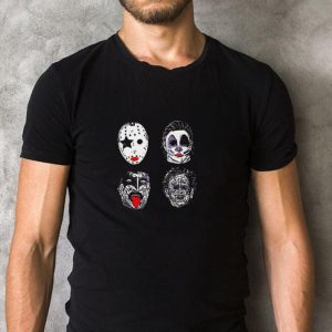 Nice Horror Movie Character Faces Halloween shirt 4