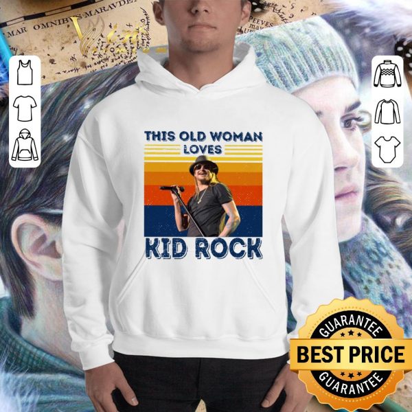 Official This old woman loves Kid Rock vintage shirt 3