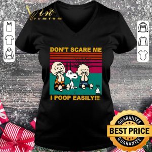 Snoopy Charlie Brown Pig-pen don't scare me I poop easily shirt 4