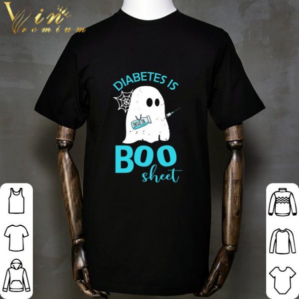 Diabetes is boo sheet ghost shirt 2