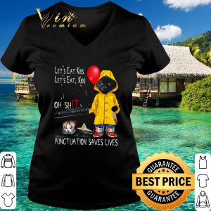 Best Cat Let’s Eat Kids Punctuation Saves Lives Halloween shirt 5