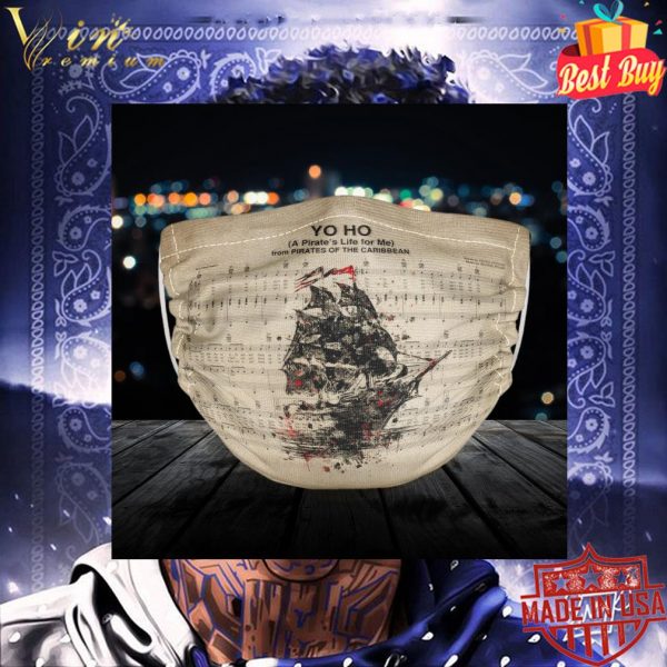 Yo Ho A Pirate's life for me from Pirates of the Caribbean face mask 3