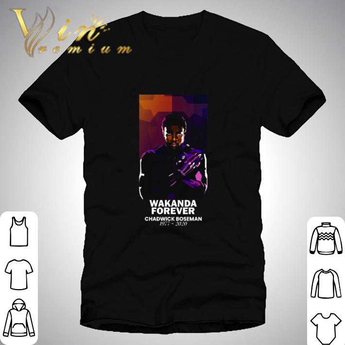 43 Black Panther 1977-2020 Chadwick Boseman Signature shirt 6