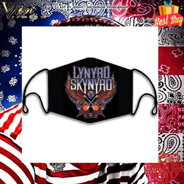 Simple Man Lynyrd Skynyrd Eagle Guitars Face Mask 2
