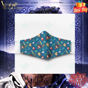 Harry Potter characters Hermione Granger Ron Weasley face mask 5