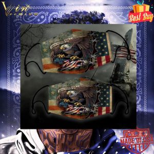 Eagle these colors don't run American flag face mask 5